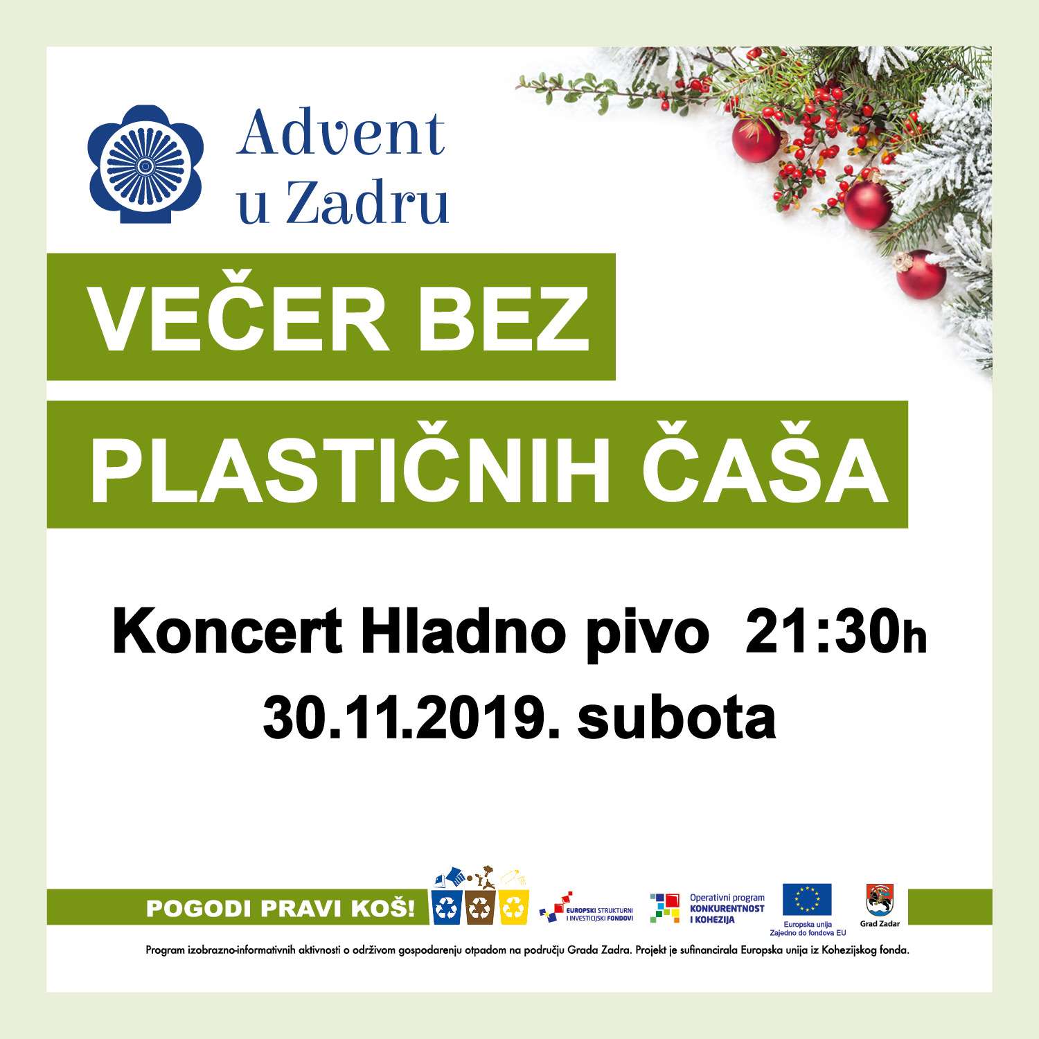 VEČER BEZ PLASTIČNIH ČAŠA